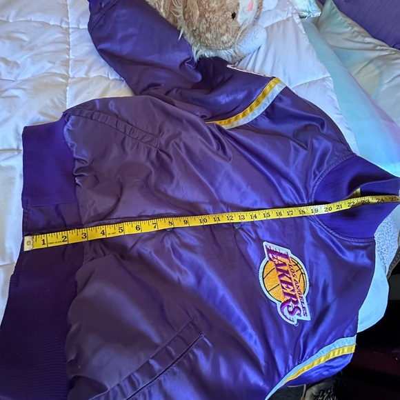 XL Kids / XS/S Women Purple Lakers Jacket - Picture 8 of 9